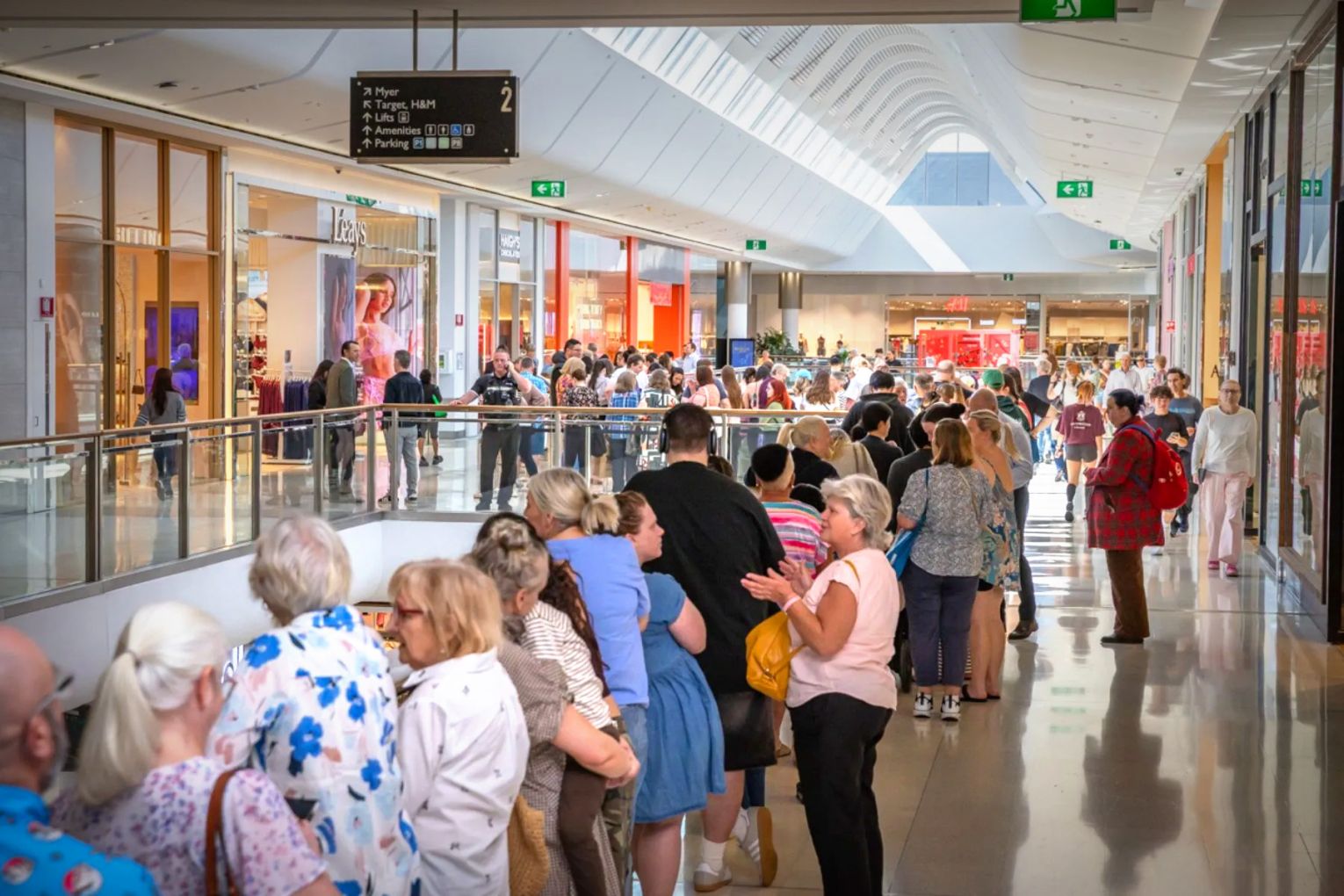 Brisbane chocolate lovers waited in line for over an hour for a chance to buy some Haigh's. Picture: Supplied