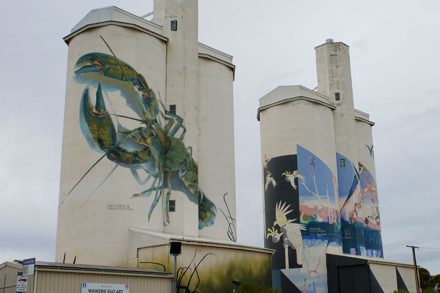 Waikerie Silo Art.
