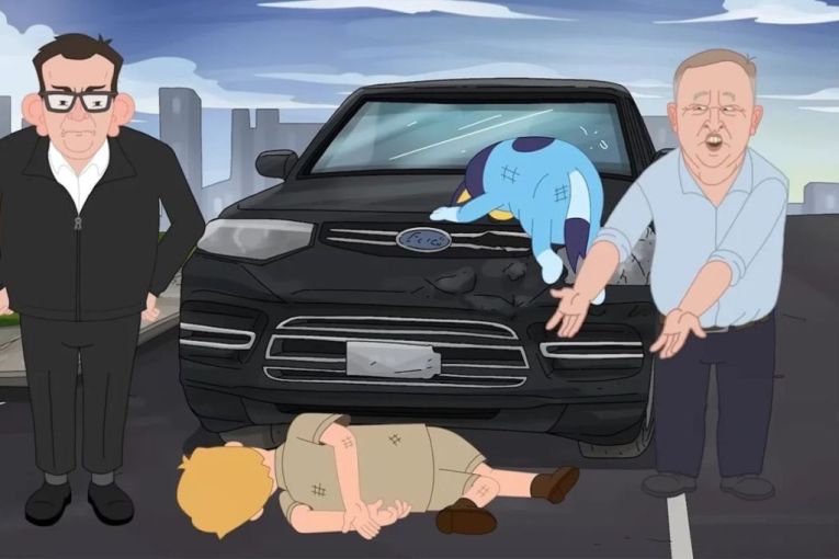Thumbnail for ABC snarls at ‘blatant’ use of beloved Bluey