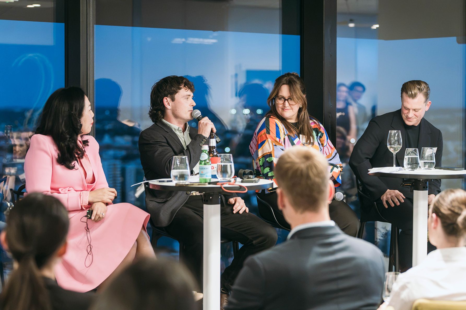 Maria Capati | Partner, Piper Alderman; Alex Thompson-Welch | Owner & Manager, Eastwell Farms; Erin McCabe | General Manager – Fundraising, Royal Flying Doctor Service (QLD); Pete Cunningham | Director, Glo Events