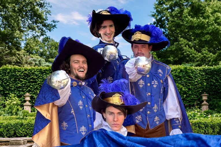 Thumbnail for The Three Musketeers in the garden