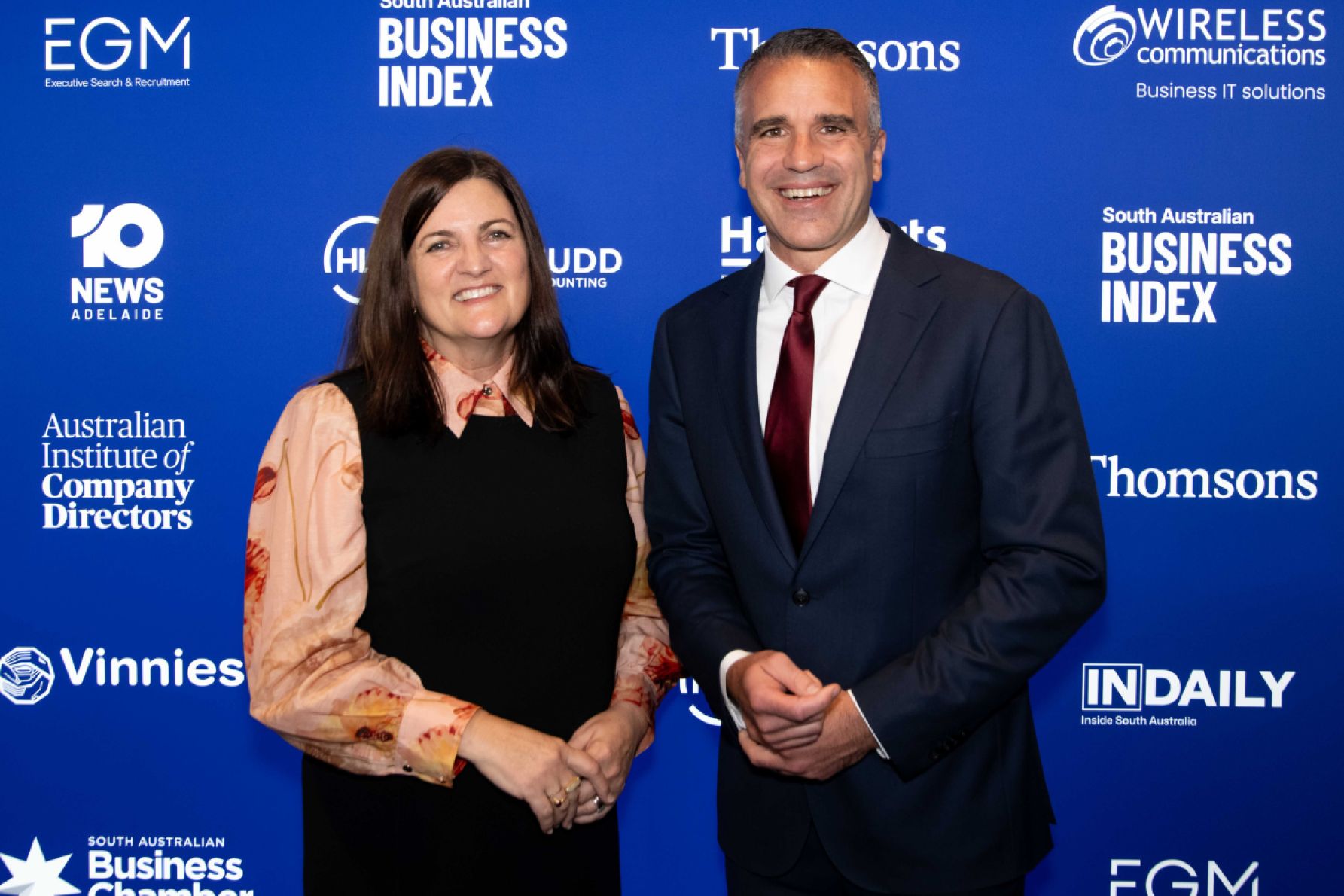 Belinda Willis and Peter Malinauskas