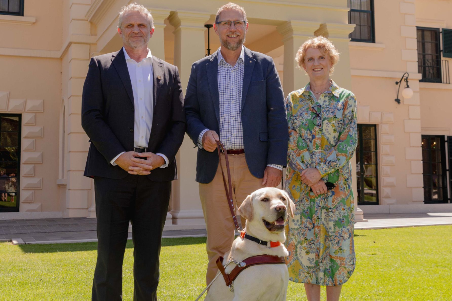 Dan Cox, Lieutenant Governor Richard 'Harry' Harris and Fiona Harris