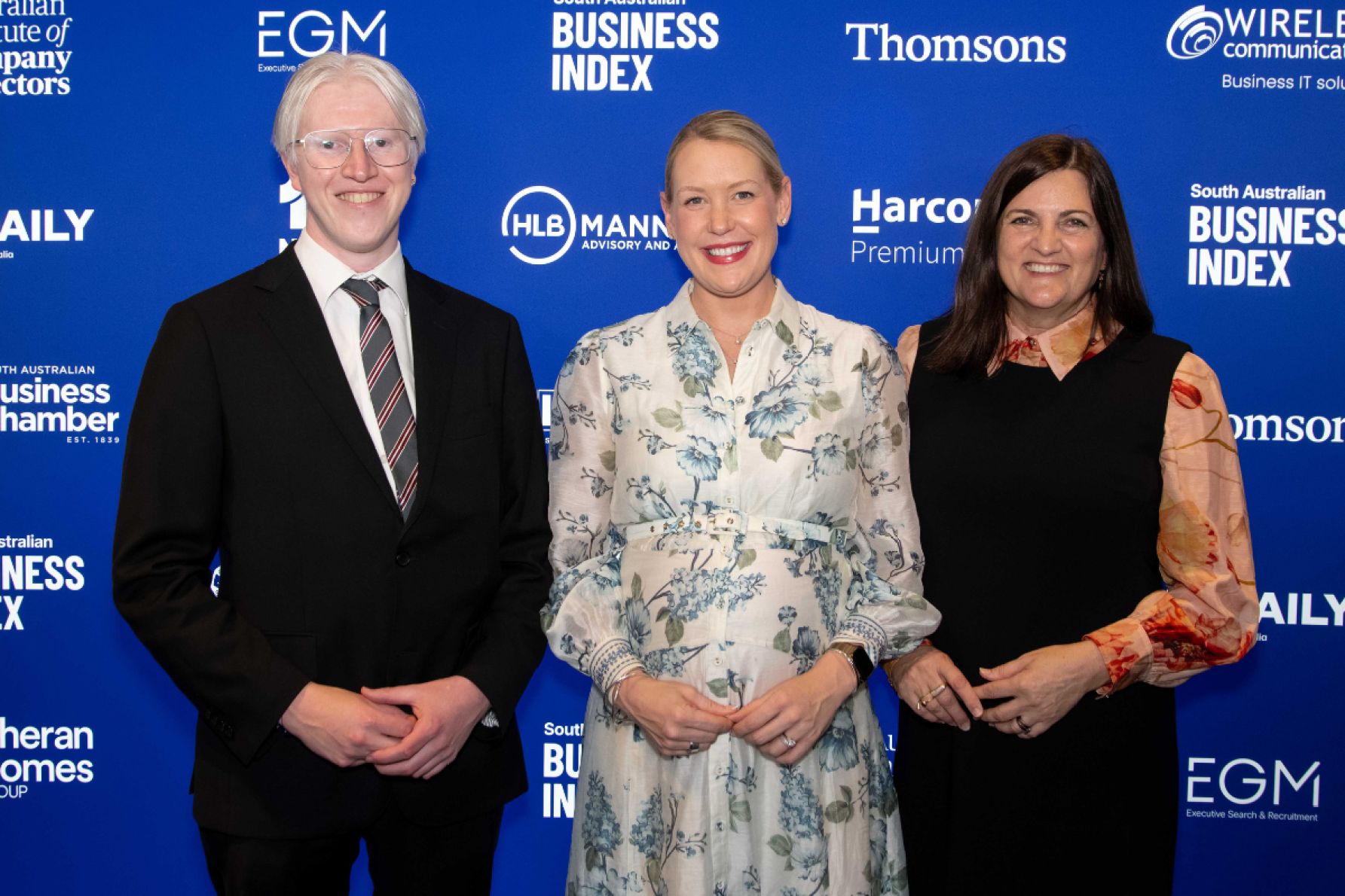 David Simmons, Ashton Hurn and Belinda Willis