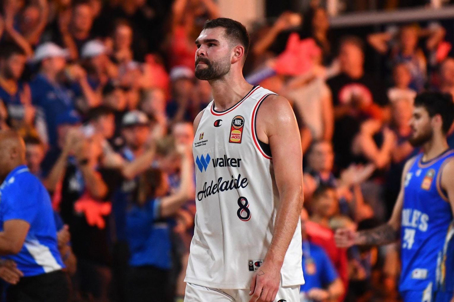 Isaac Humphries has called time on his basketball career, retiring after nearly a decade in the NBL. (Jono Searle/AAP PHOTOS)