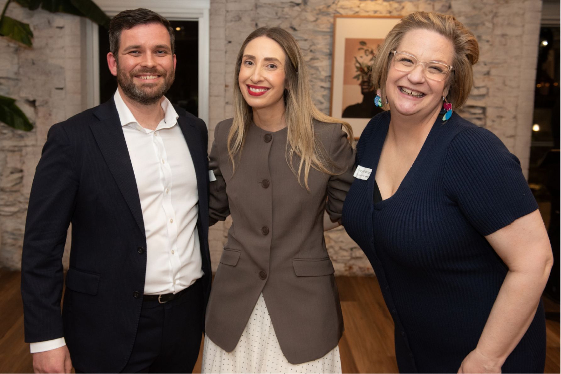 Lloyd Wicks, Genevieve Lewis and Alison Lloydd-Wright