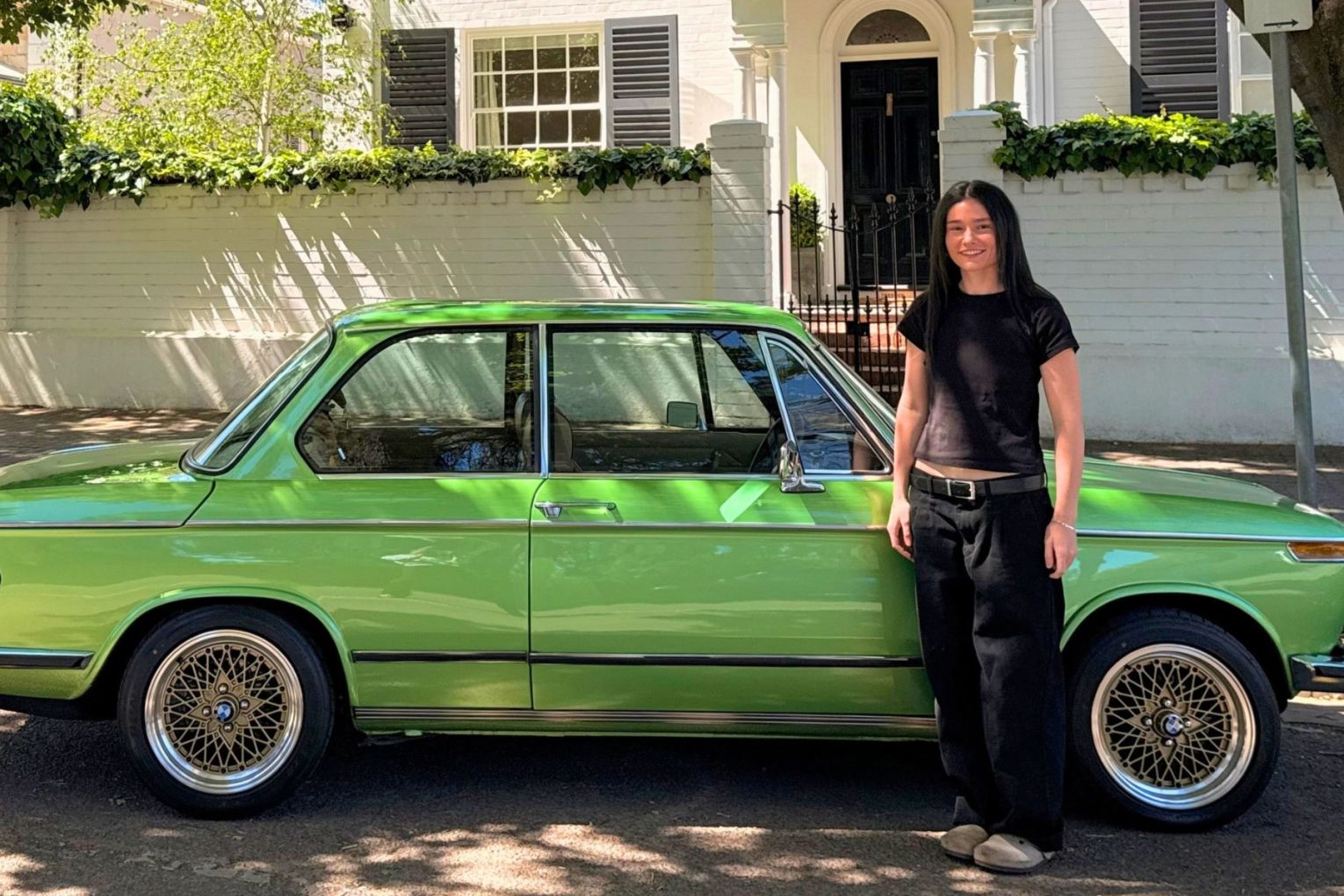 Millie Johnson and her BMW. Pictures: supplied.