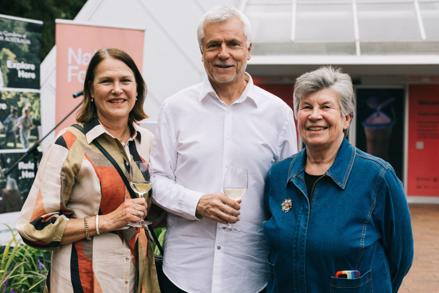 Sue and David Minns and Libby Raupach