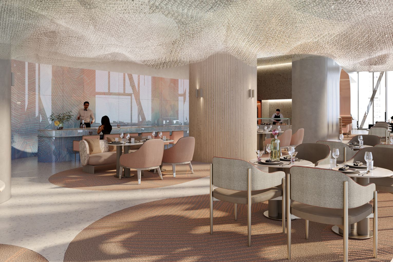 An artist impression of Vista Lounge at Andaz Gold Coast | Credit: supplied