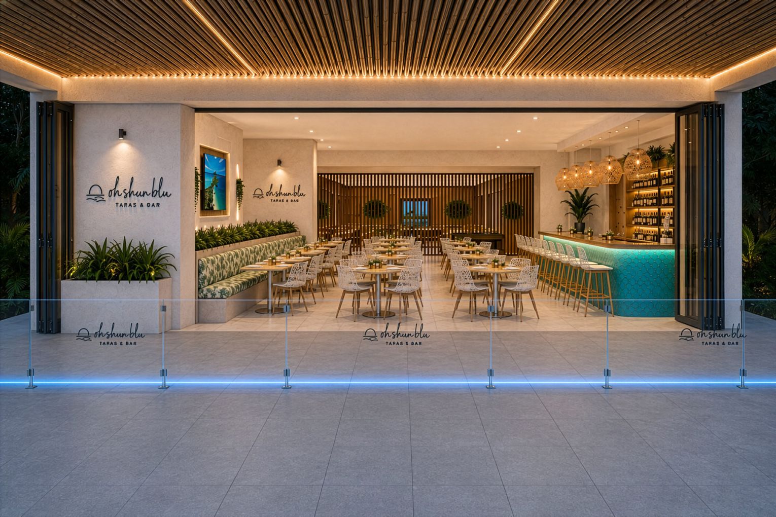 Artist impressions of Oh Shun Blu, the new adults-only pool at Paradise Resort | Credit: supplied