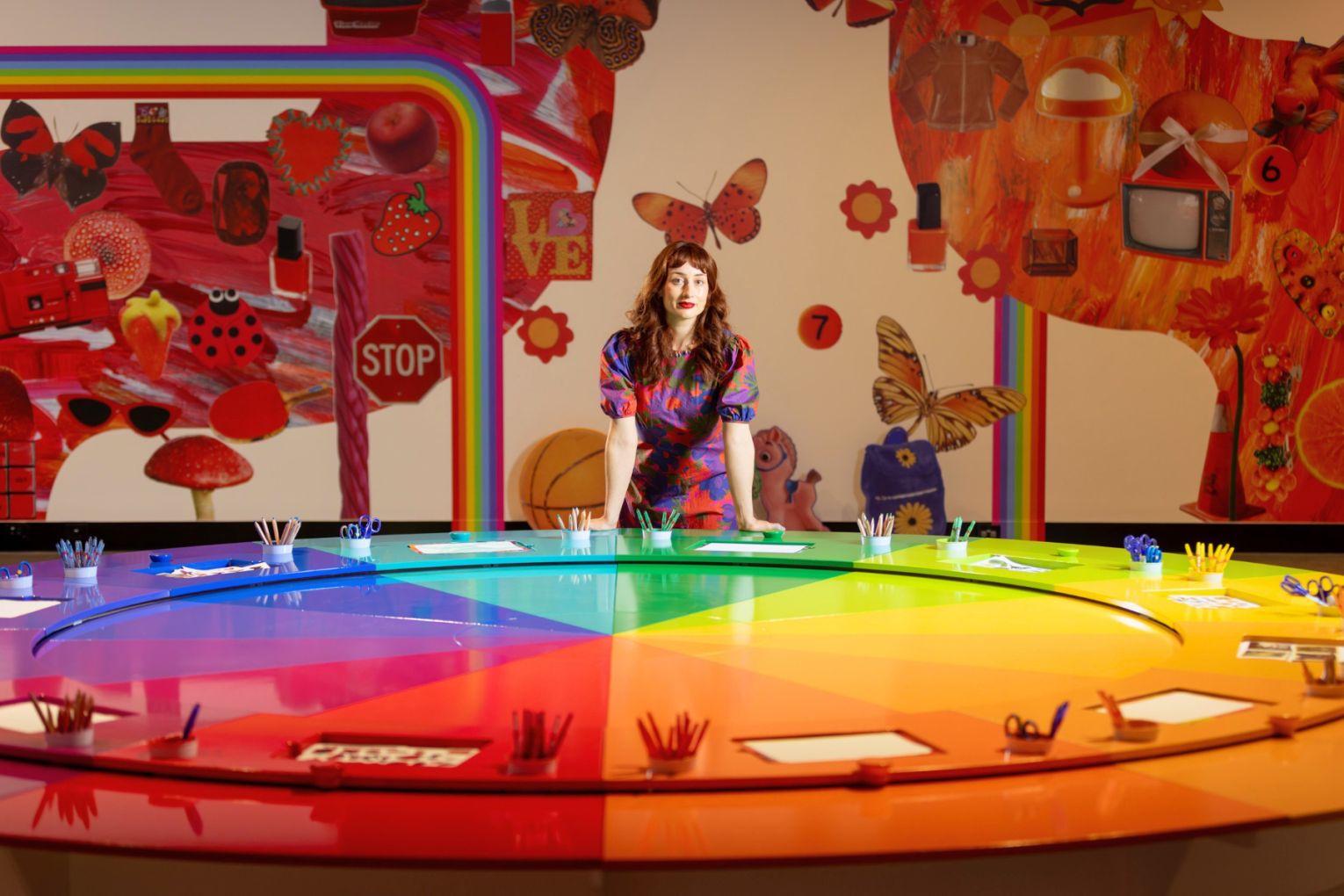 Melbourne artist Minna Gilligan's boldly executed artworks are at once fiercely contemporary and nostalgic. Photo: Joe Ruckli