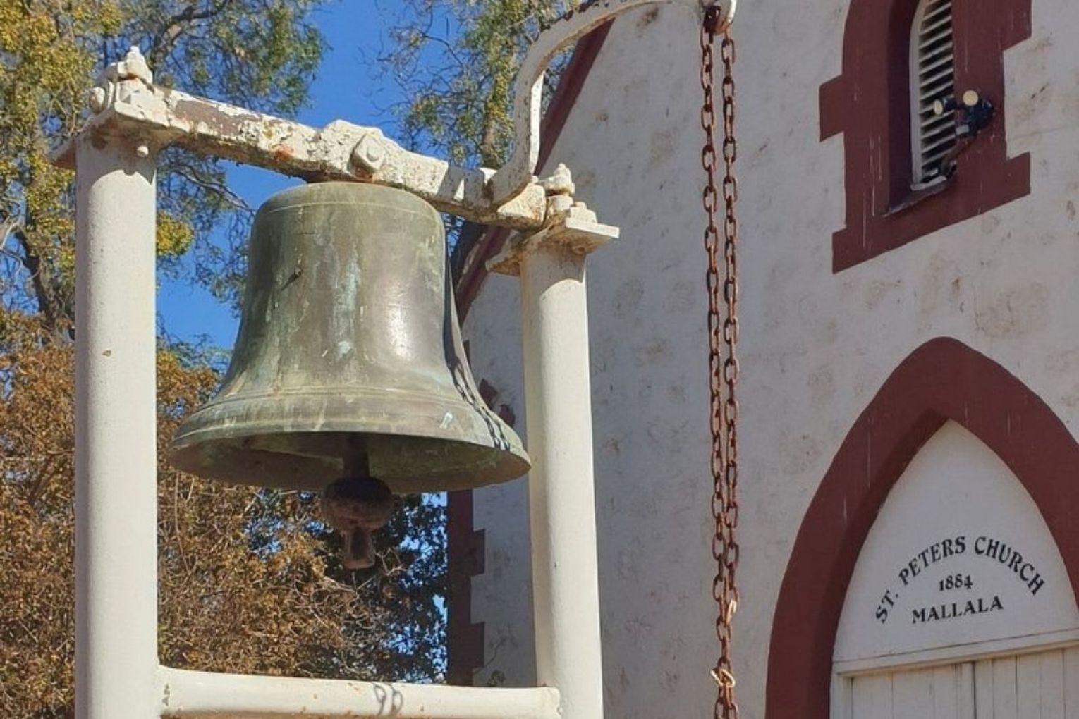 A century-old church bell has been stolen. Photo: supplied