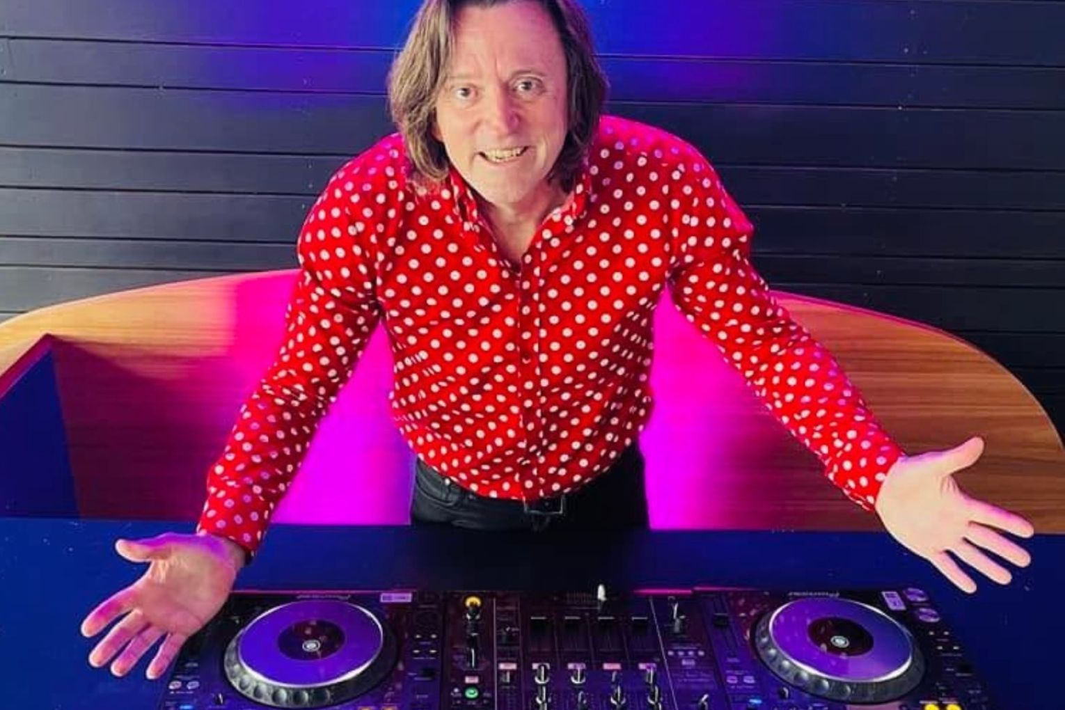 Murray Cook - the original Red Wiggle - is playing a DJ set for uni students in November. Picture: Facebook.