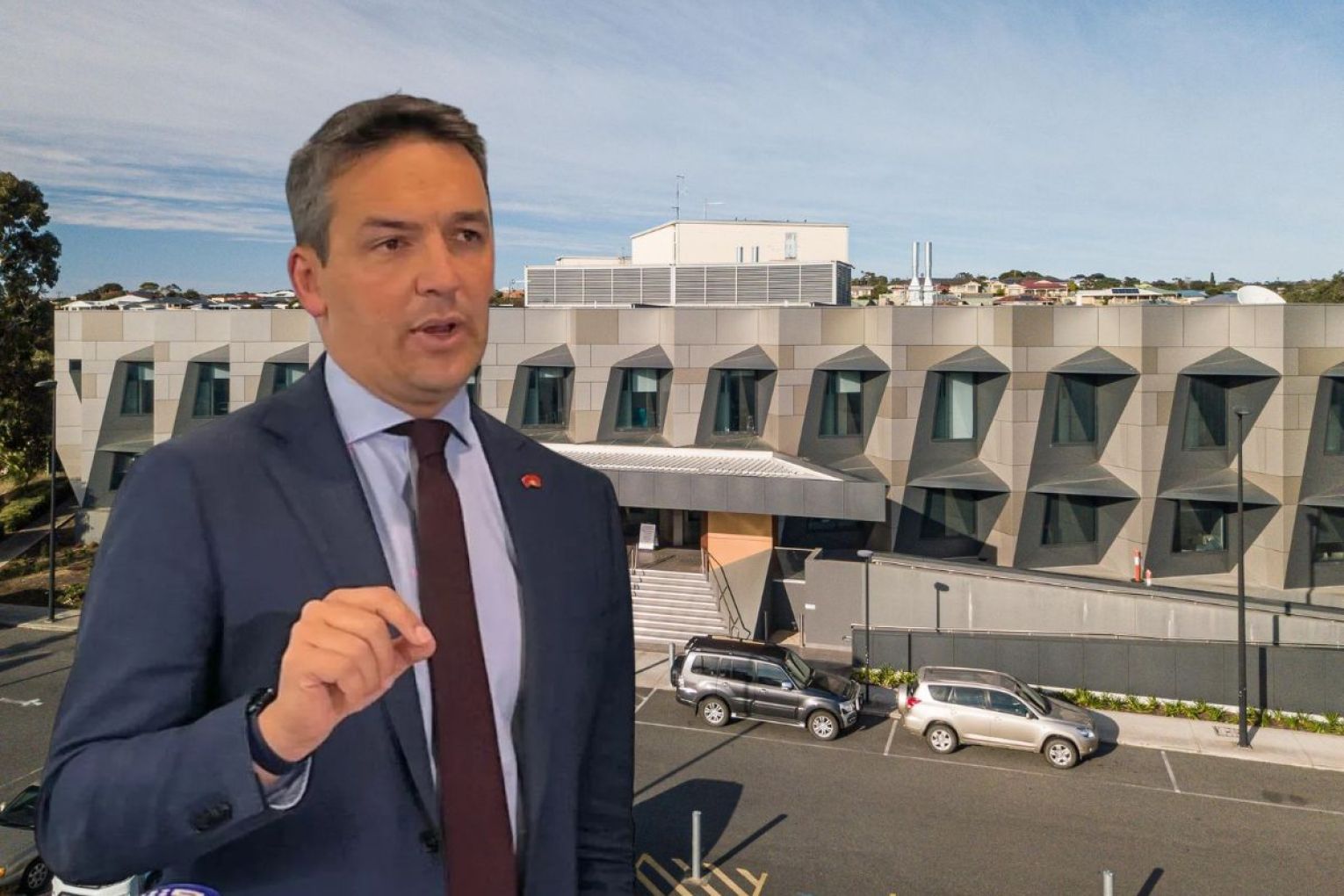 Health Minister Blair Boyer this week tabled annual reports for the state's country health services in parliament. Photos: File. Graphic: InDaily